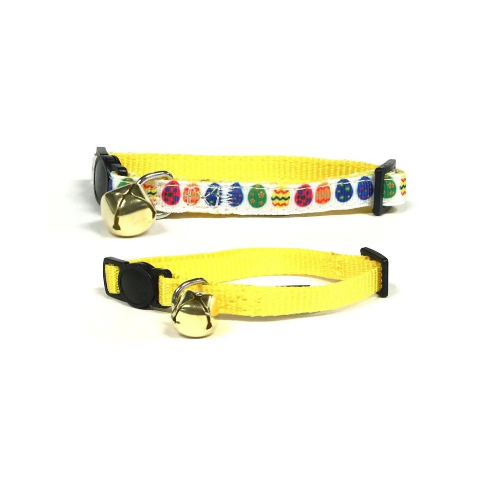 Midlee Easter Egg Cat Collar with Safety Buckle Se